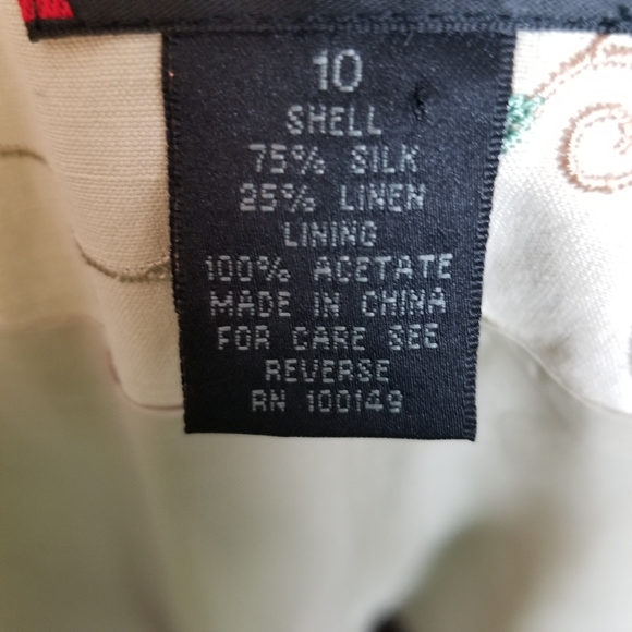 Vintage Prominence Embroidered Silk Linen Blend Long Duster Jacket NWT - Picture 9 of 11